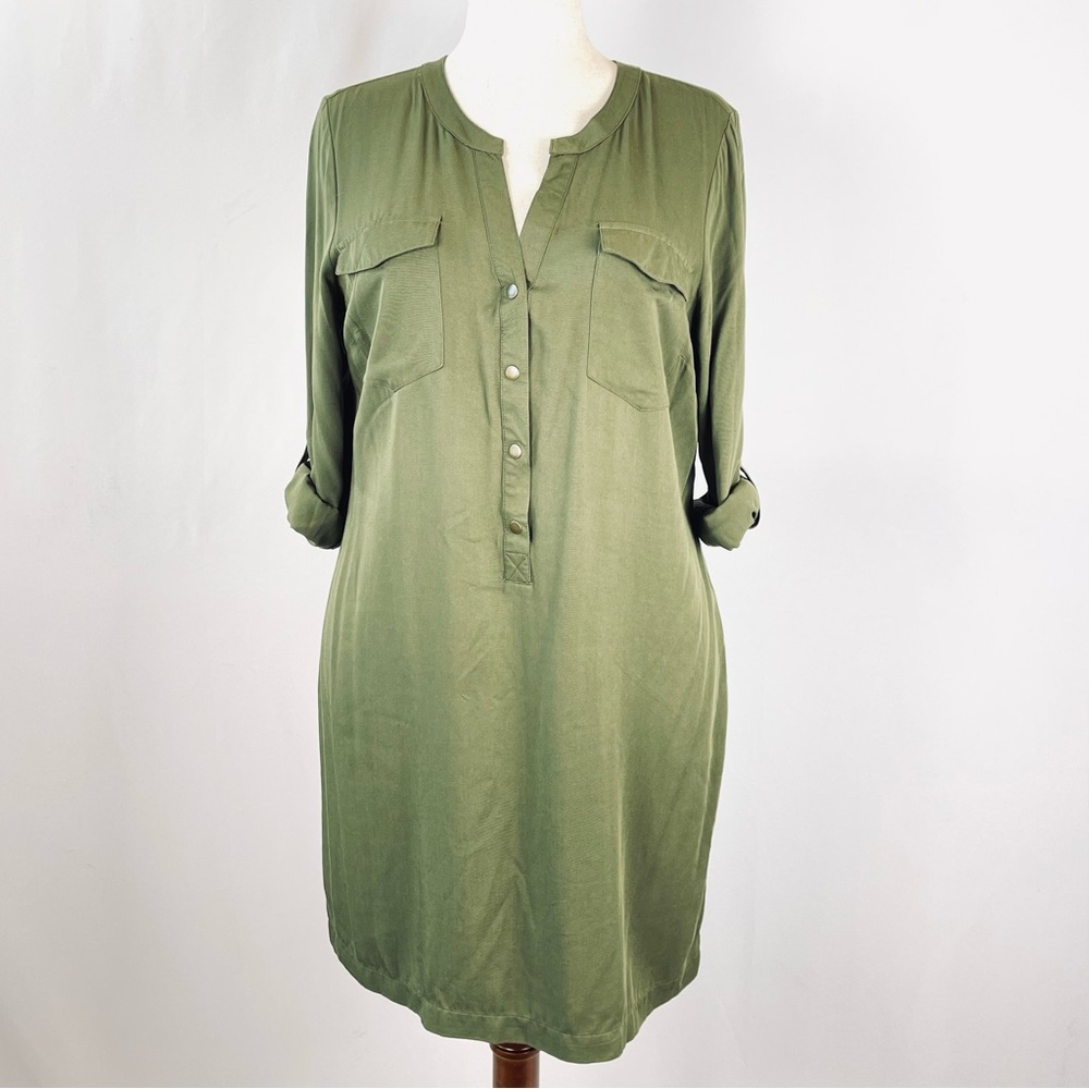 Old Navy Button Down Shirt Dress Womens Large